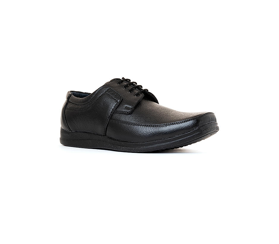 Buy Khadim Black Leather Derby Formal Shoe for Men Online at Khadims ...