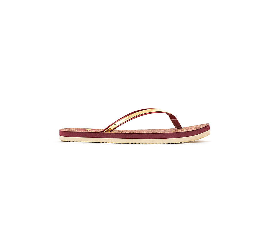 Red EVA Supreme Flip Flop Slipper, Size: 8