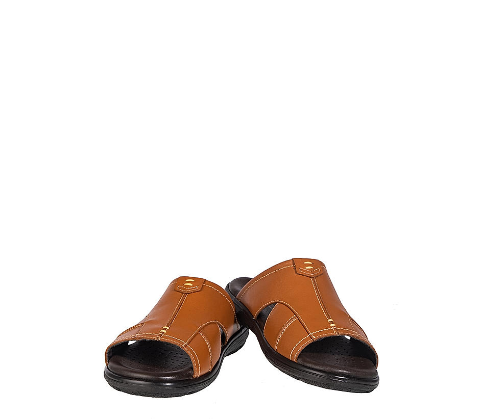British Walkers Tan Leather Mule Sandal for Men