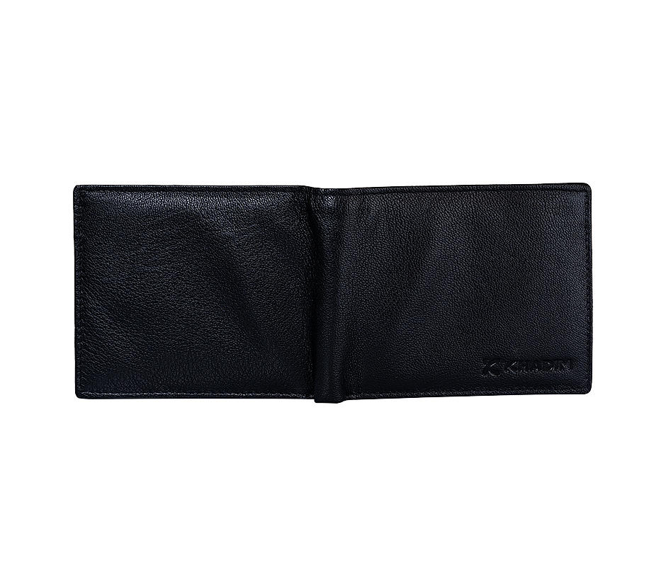 Khadim Men Black Leather Wallet