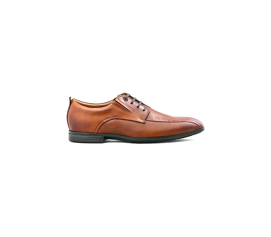 Buy Formal Brown Leather Lace-Up Shoes Men | Ruosh