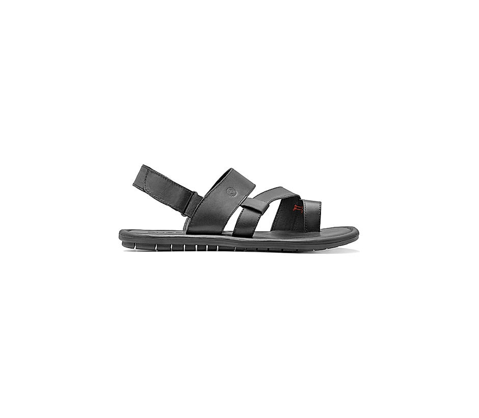 Black Leather Sandals for Men S – 5871 | Buy Leather Sandals Online – Zoom  Shoes India