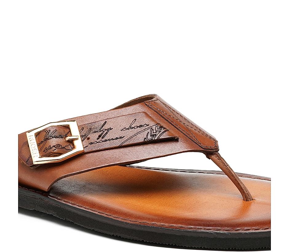 BADI BADI Brand Sandals Men Genuine Leather Sandals Fashion Mens Sandals  Summer Beach Shoes Men Casual Shoes Sandalias HombreV7257Khaki5   Amazonin Fashion