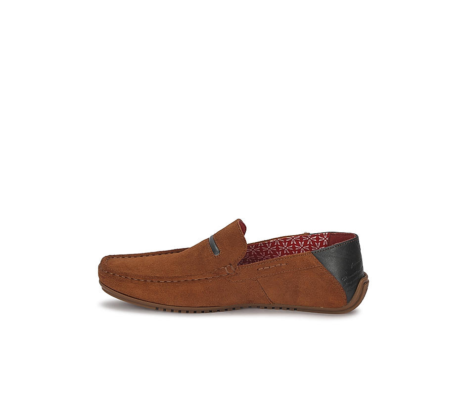V8 by Ruosh Men Tan Brown Loafers