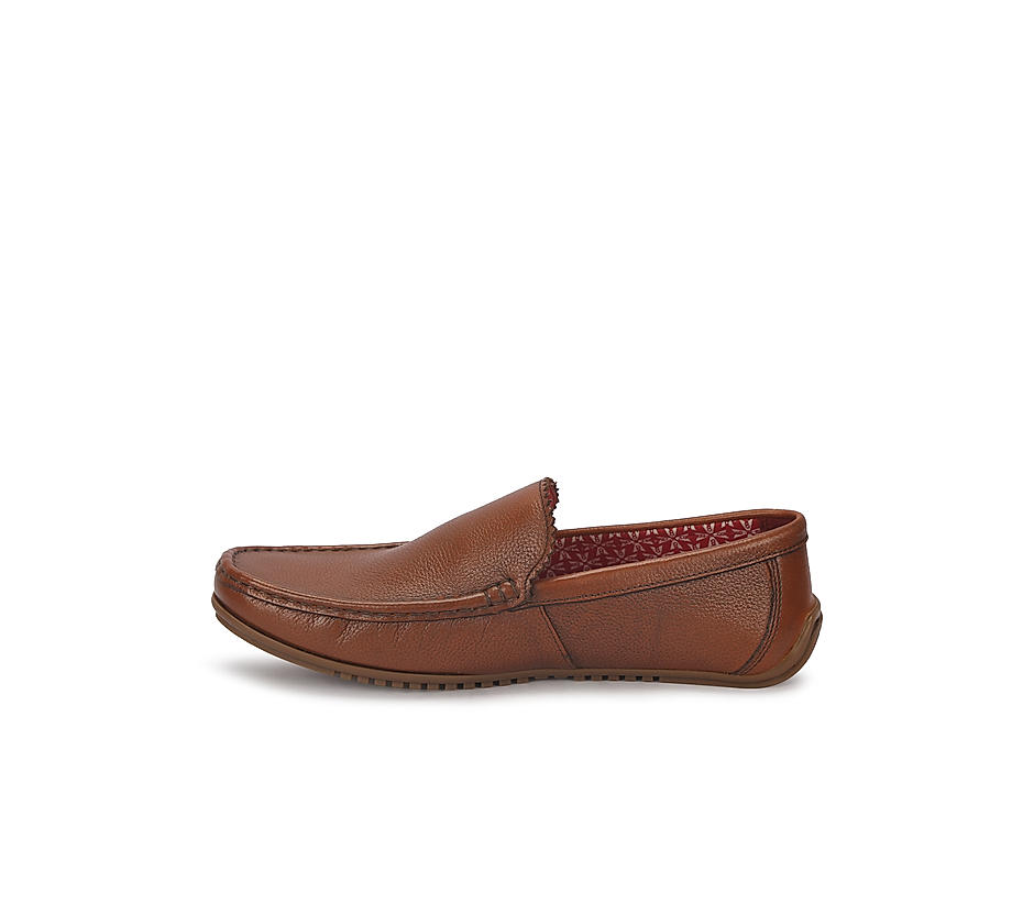 V8 by Ruosh Men Brown Leather Loafers
