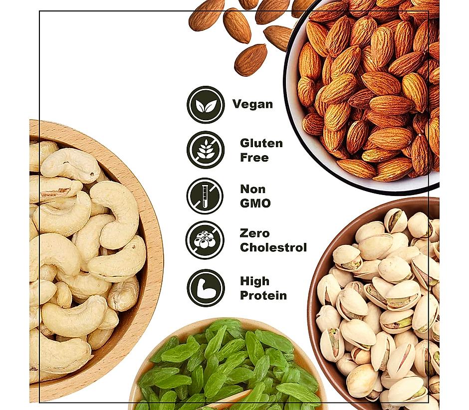 Buy Wonderland Foods - Dry Fruits Gift Pack Almonds + Cashews 