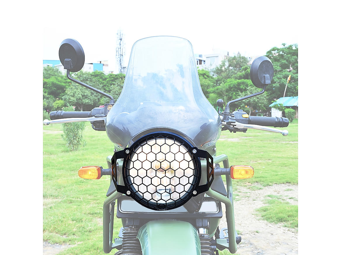 GrandPitstop - Headlight Grill For Royal Enfield Himalayan - BS4-BS6 Model (2019-2021) - Black