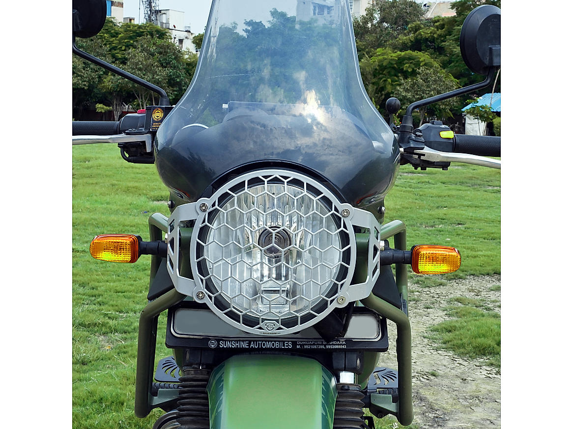 GrandPitstop - Headlight Grill For Royal Enfield Himalayan - BS4-BS6 Model (2019-2021) - Silver