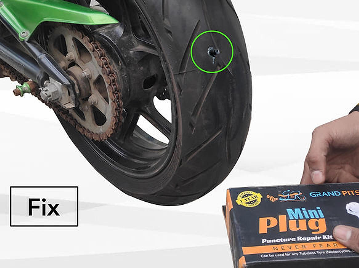 Grand Pitstop Gun Puncture Repair Kit With Mushroom Plugs For Tubeless Tire  - For Cars, Motorcycles at Rs 1359/piece, New Delhi