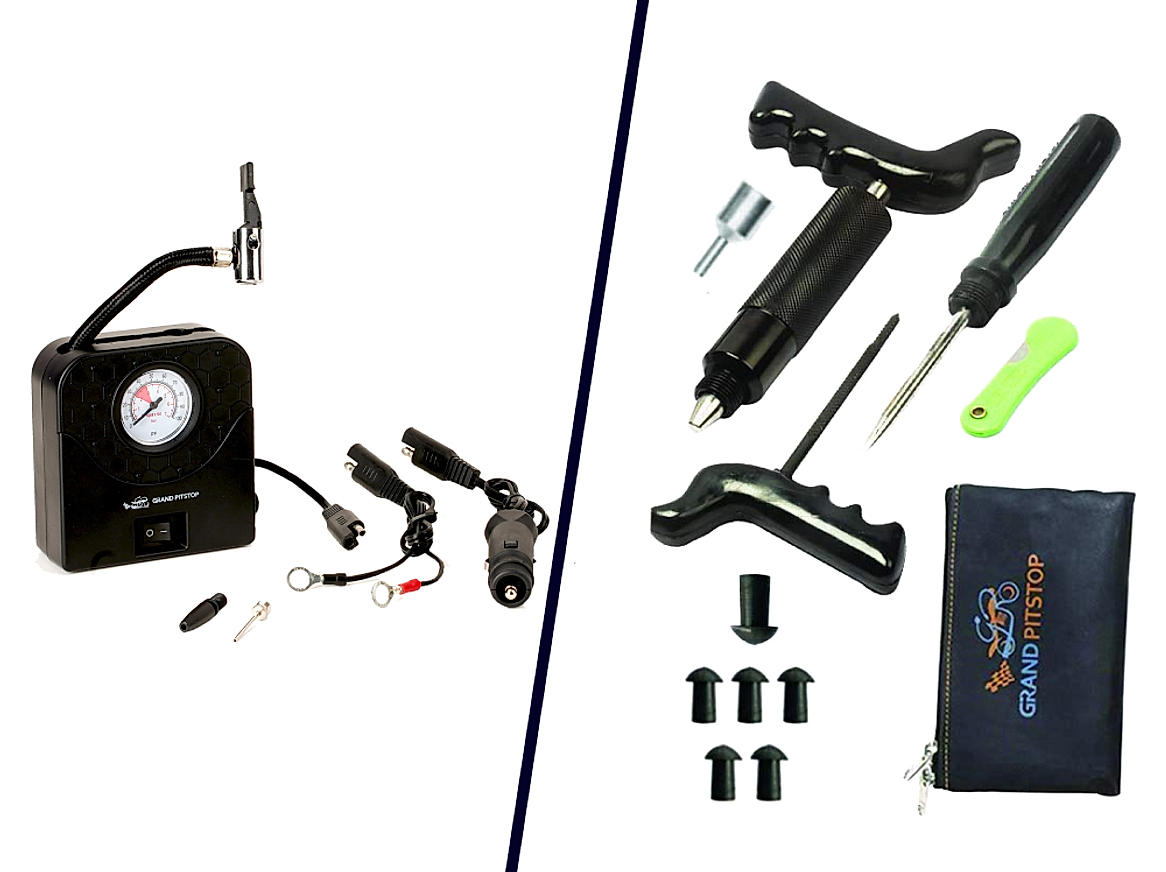 Air Nail/Staple Gun Kit including Air Compressor, Hose & Nailer/Stapler -  Huttie