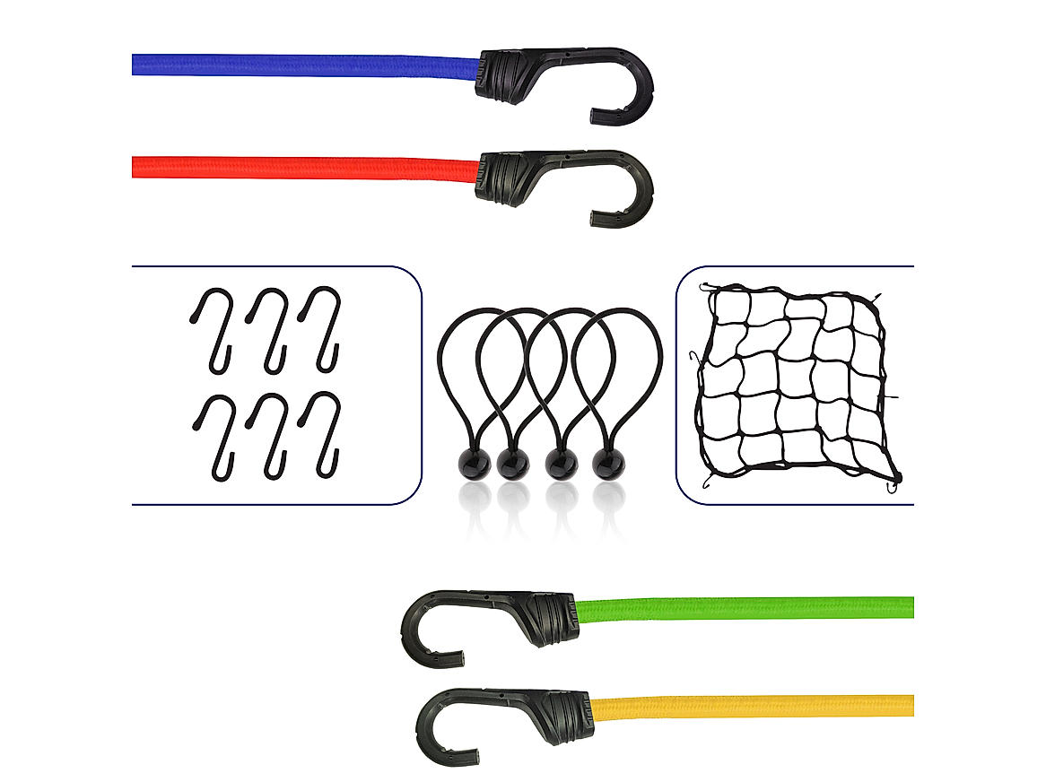 Buy Bungee Cord - Set Of 15 - Mix Online at Grandpitstop