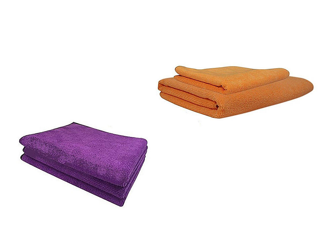 Microfiber Cleaning Cloth (30 cm X 70 cm, Assorted Color)- Pack of two
