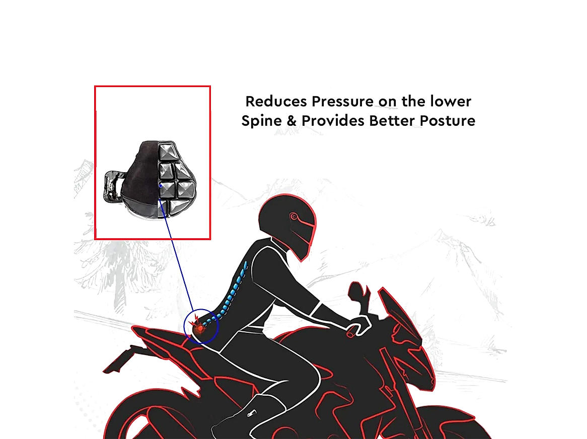 Black Grandbiker Air Seat for Bike / Bike Seat Cushion / Bike Air