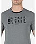 Rock.it Grey Round Neck Smart Fit Half Sleeve T-shirt