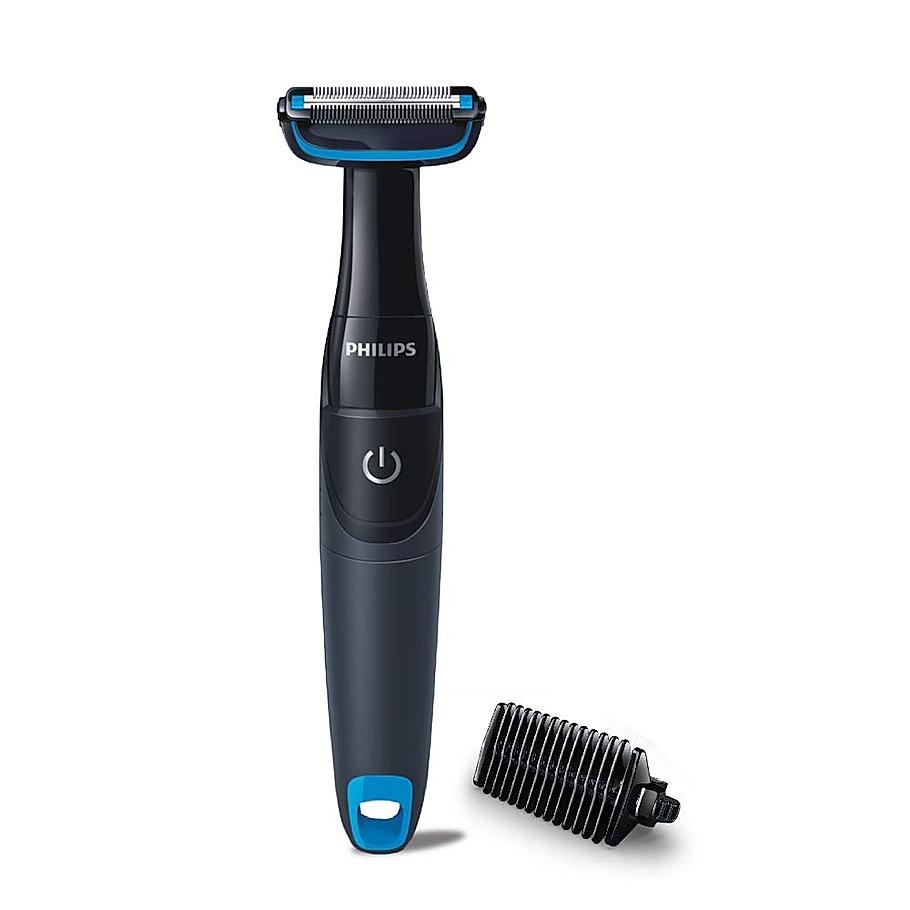 PHILIPS-|  Bg1025/15 Showerproof Battery Powered Body Groomer For Men, Safe For All Body Areas, Including Private Parts | With 6 Month Warranty Just For Employees*