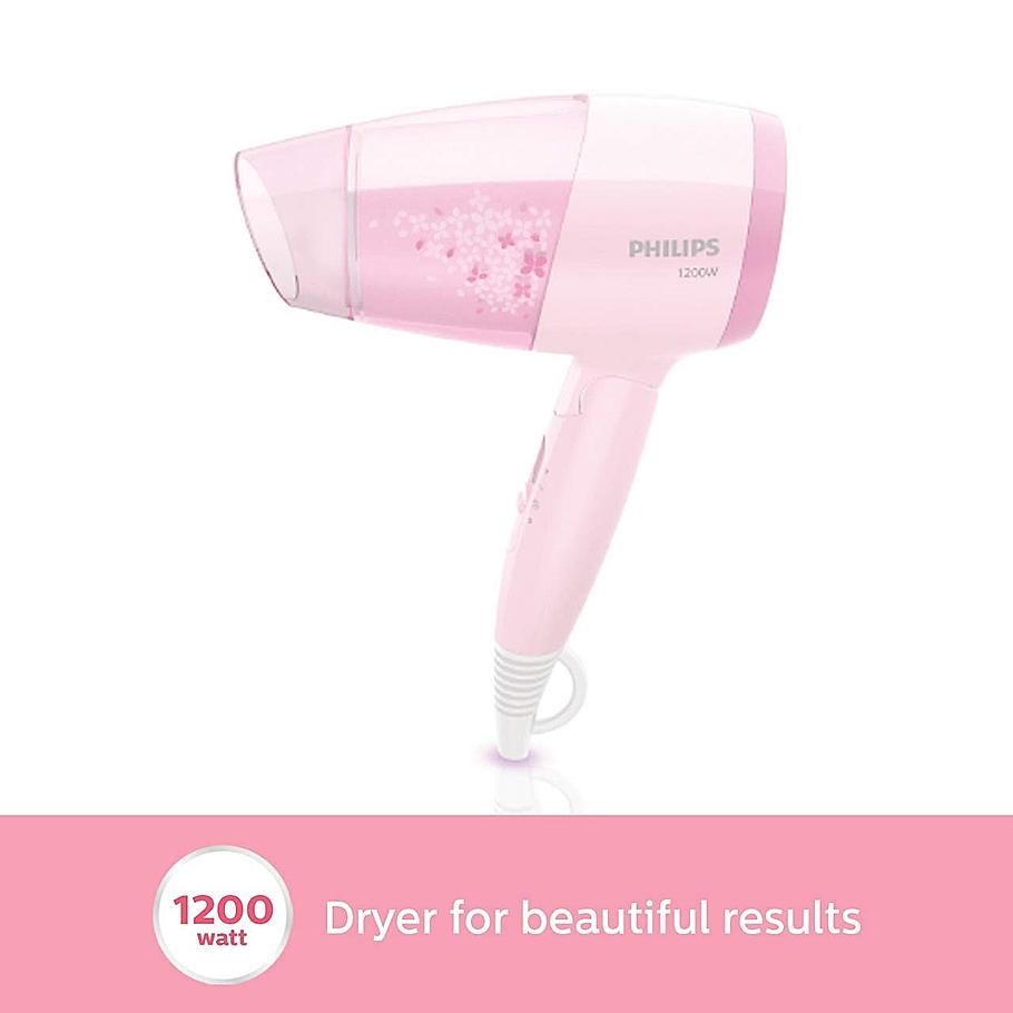 Philips Hair Dryer- | Bhc017/00 Thermoprotect 1200 Watts with Air Concentrator + Diffuser Attachment | Pink | With 6 Month Warranty Just For Employees*