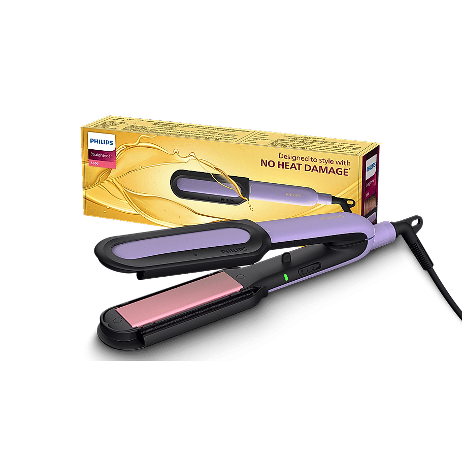 NourishCare- India’s First Hair Straightener designed for No Heat Damage I Uniquely designed NourishCare & SilkProtectCare for Styling with heat protection | BHS503/40