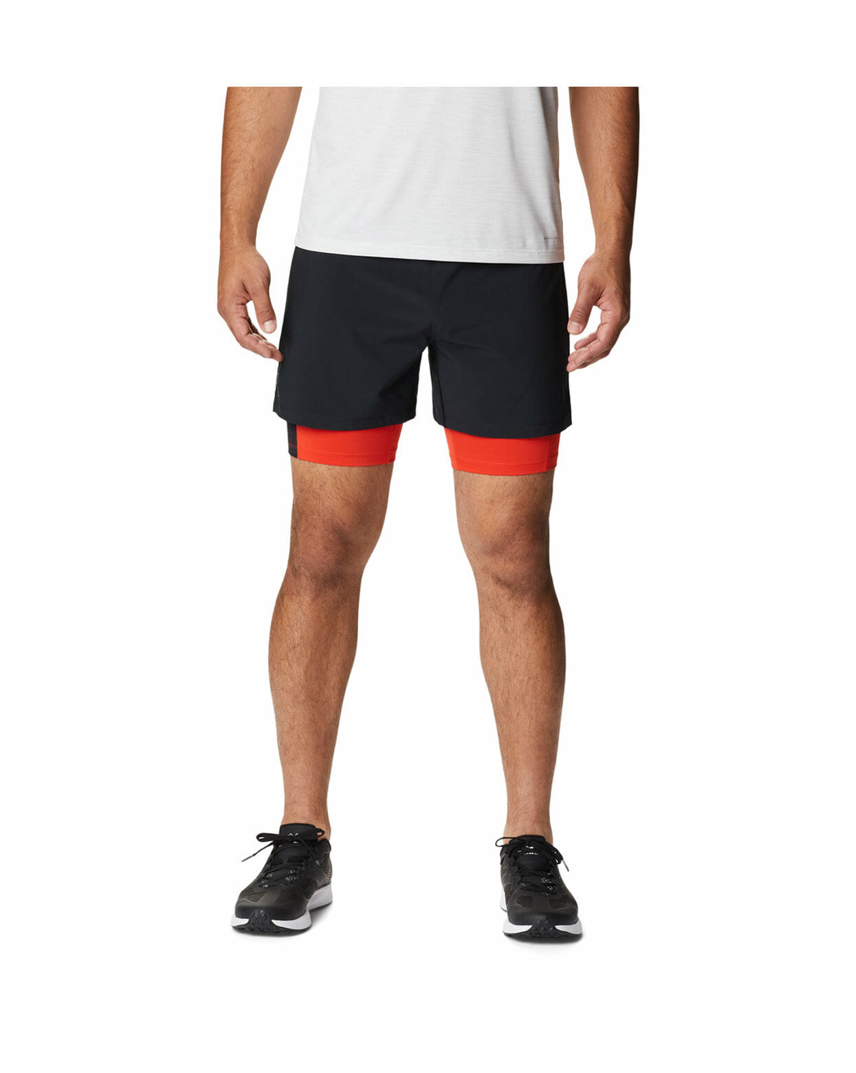 Columbia Mens Black UPF 40 M Endless Trail 2in1 Running Shorts