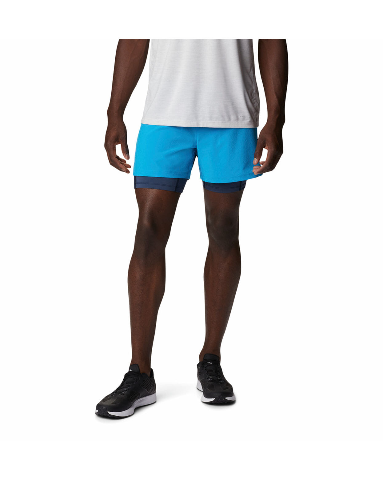 Columbia Mens Navy UPF 40 M Endless Trail 2in1 Running Shorts