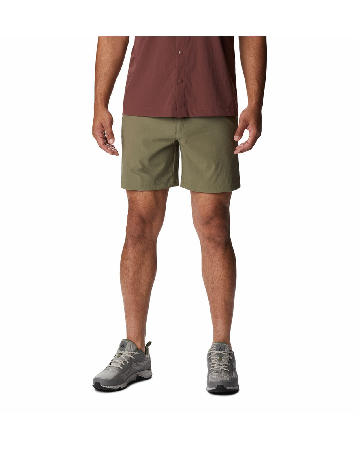 Columbia Mens Olive Omni-Shield Canyon Gate Utility Short