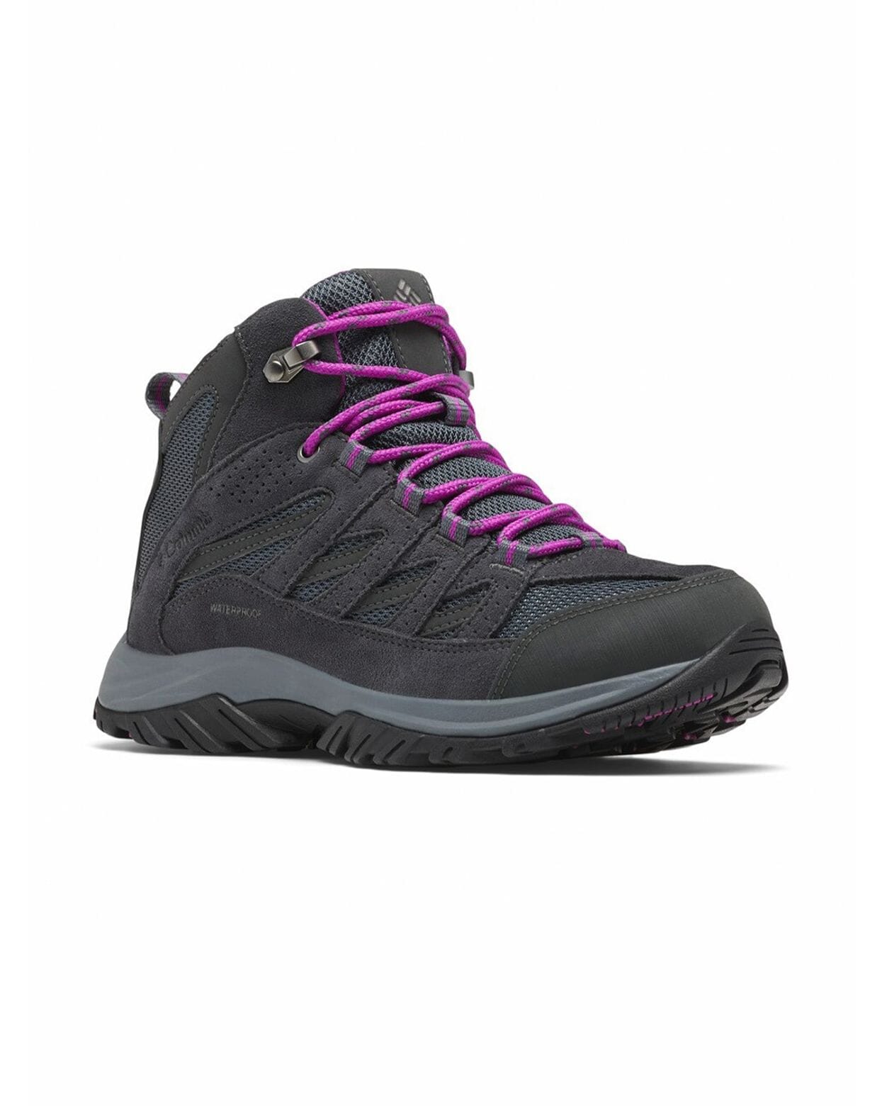 Columbia Women Grey Crestwood Mid Shoes (Waterproof)