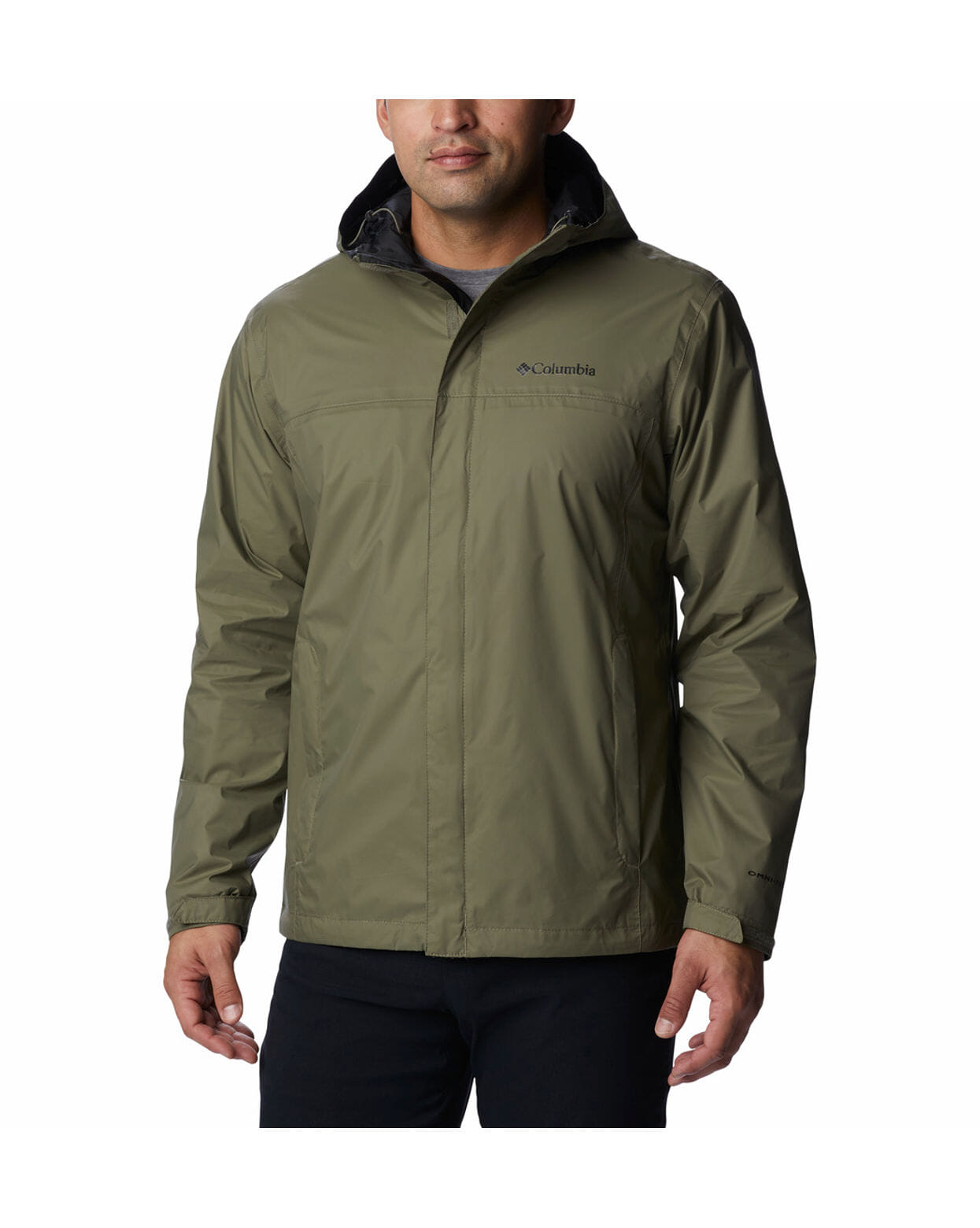 Columbia Mens Green Omni-Tech Watertight II Rain Jacket