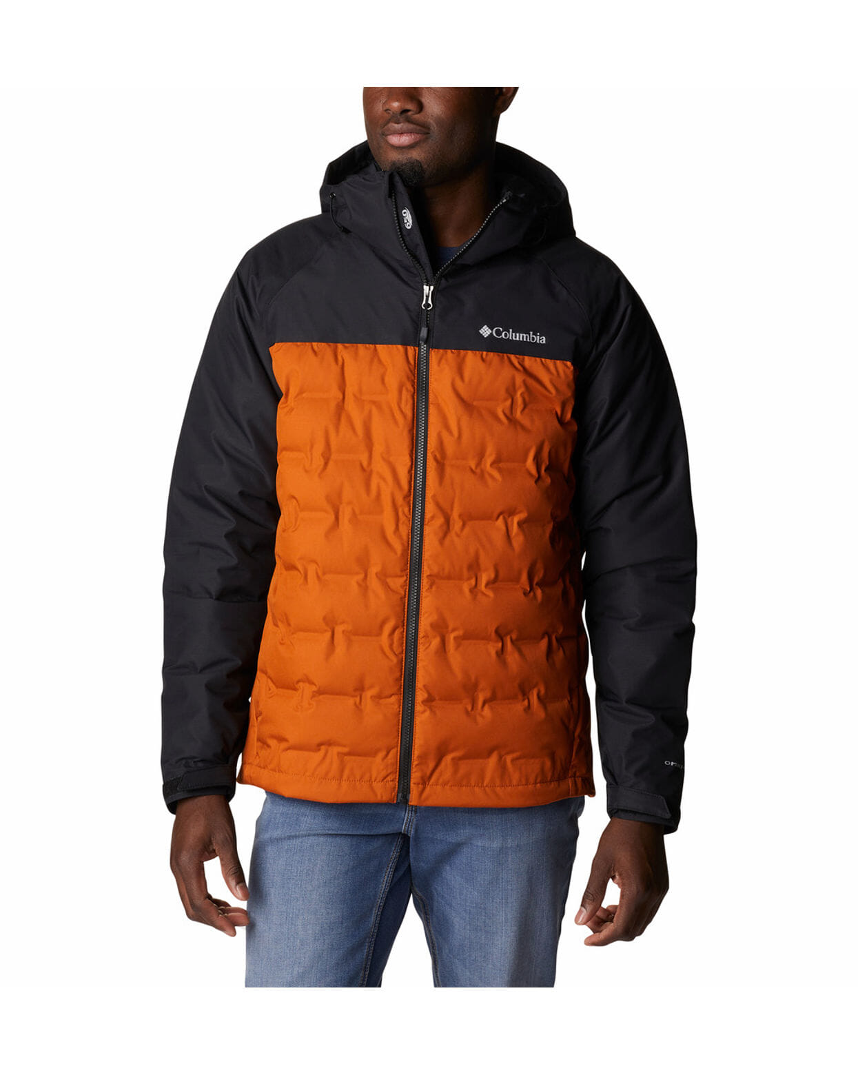 Columbia Mens Orange Omni-Heat Infinity Grand Trek II Down Jacket