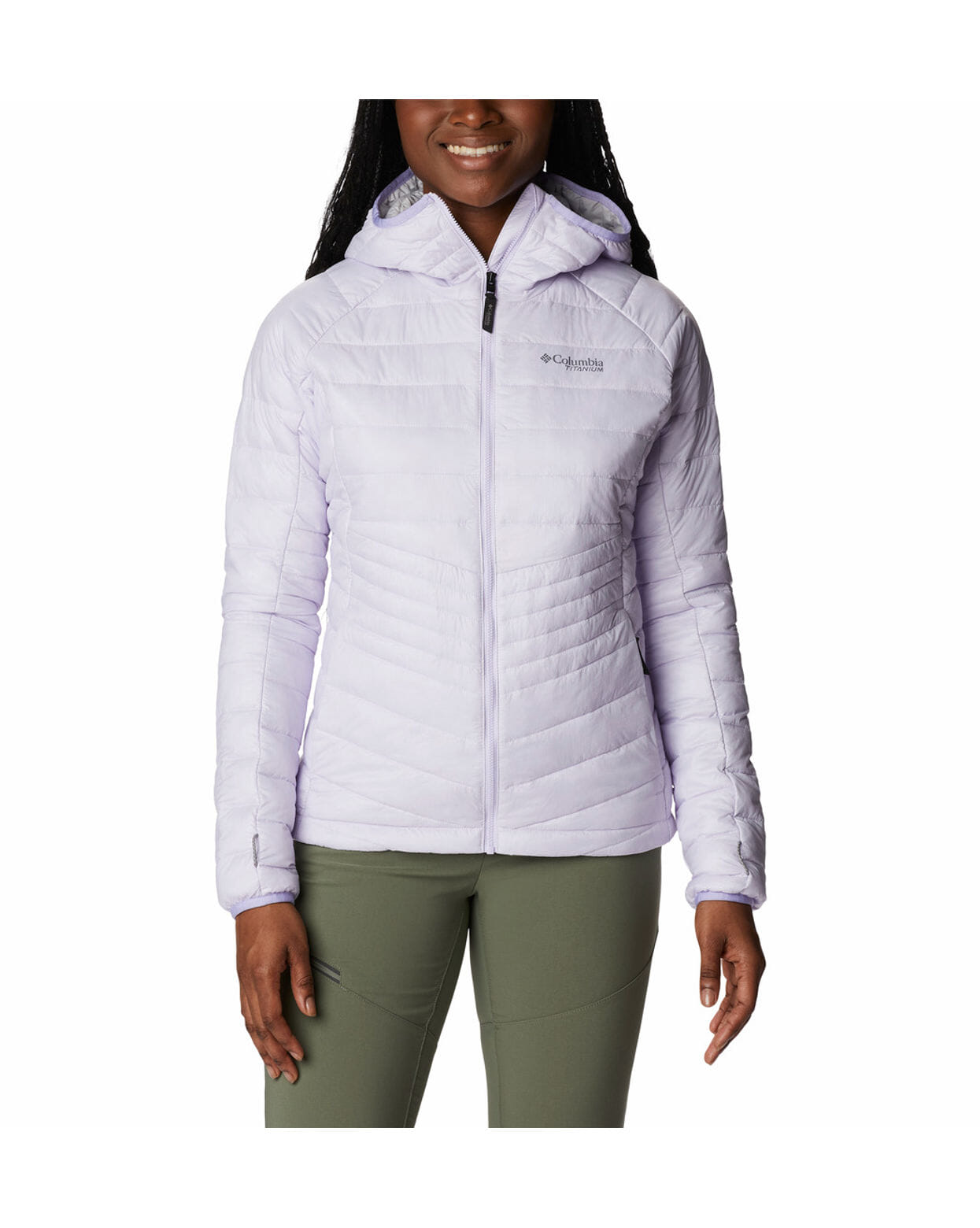 Columbia Womens Purple Omni-Heat Infinity Platinum Peak Jacket