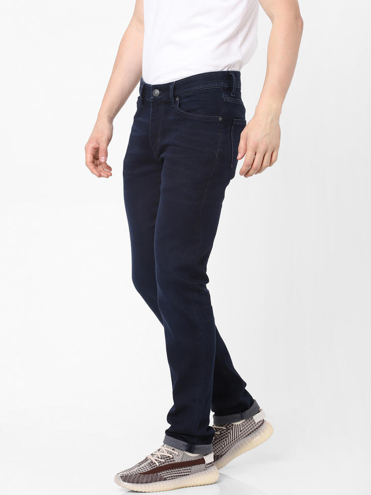 Buy Dark Blue Straight Fit Jeans Online at CELIO INDIA | 8355651