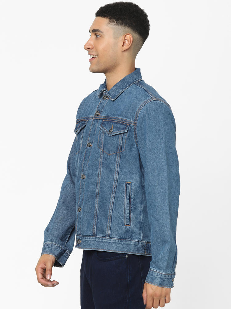 solid blue jacket