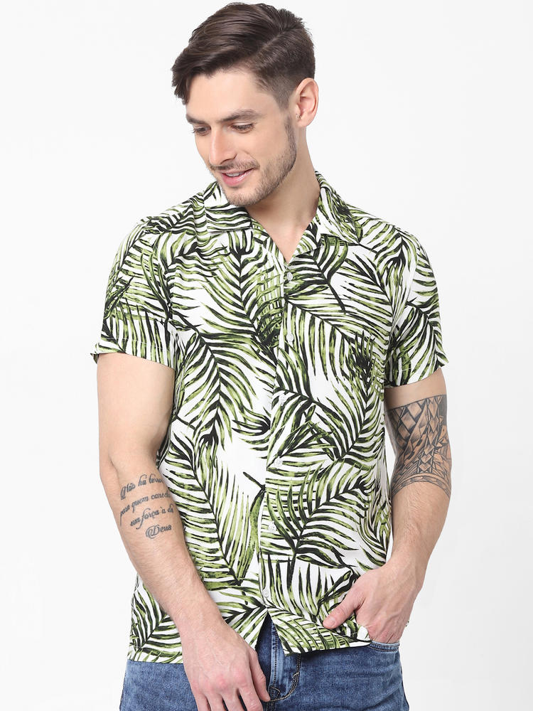 Green floral t shirt Clearance