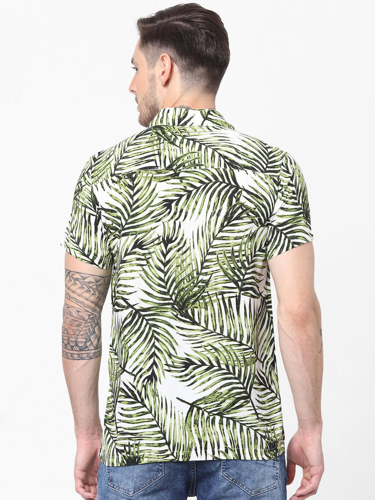 Green floral t shirt Clearance