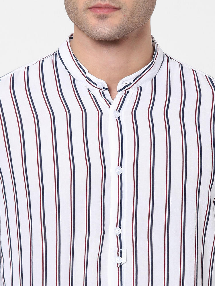 Only Stripe Shirt brown striped pattern casual look Fashion Shirts Stripe Shirts 