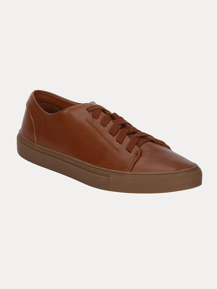 Celio Brown Lace Up Sneakers for Men 