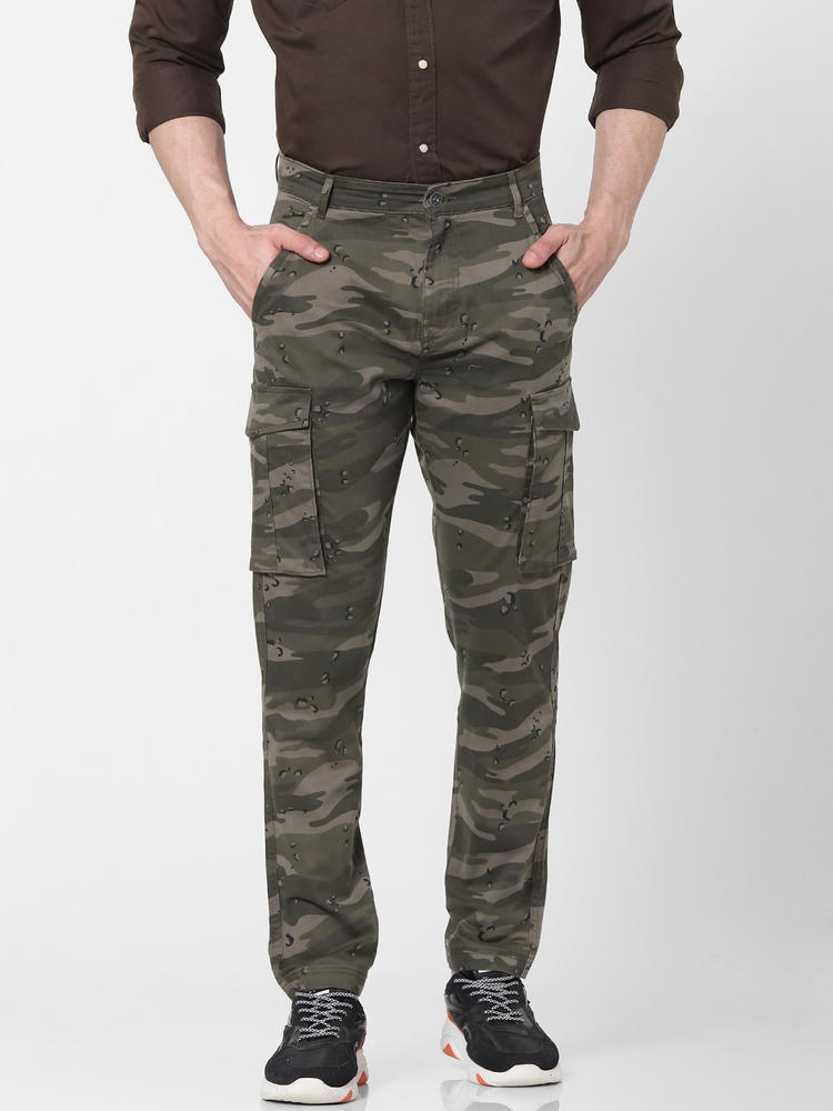 mens slim camo cargo pants