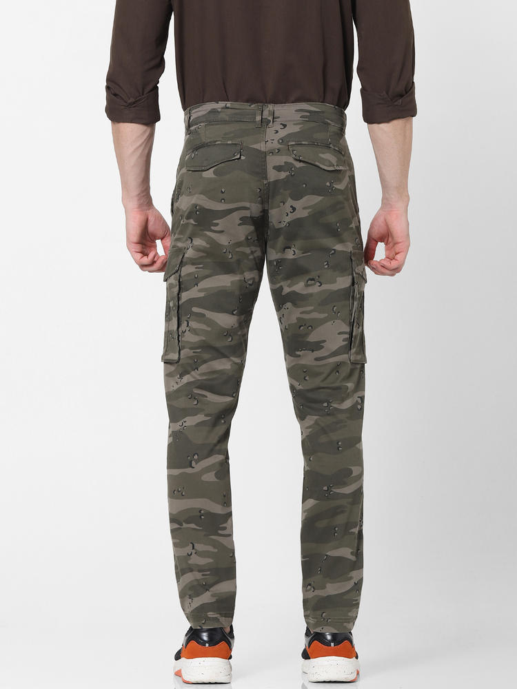 mens slim camo cargo pants