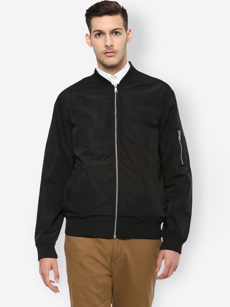 bomber jacket all black