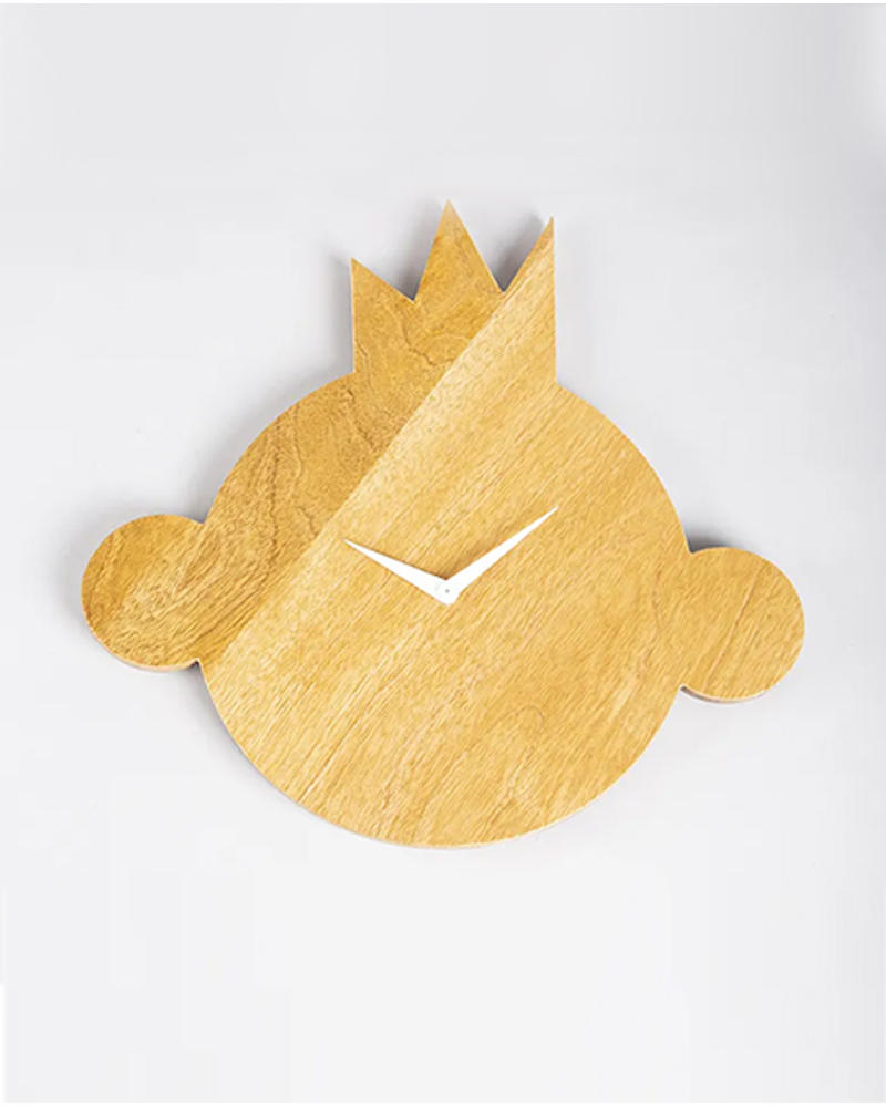 Gold Wooden Wall Clock