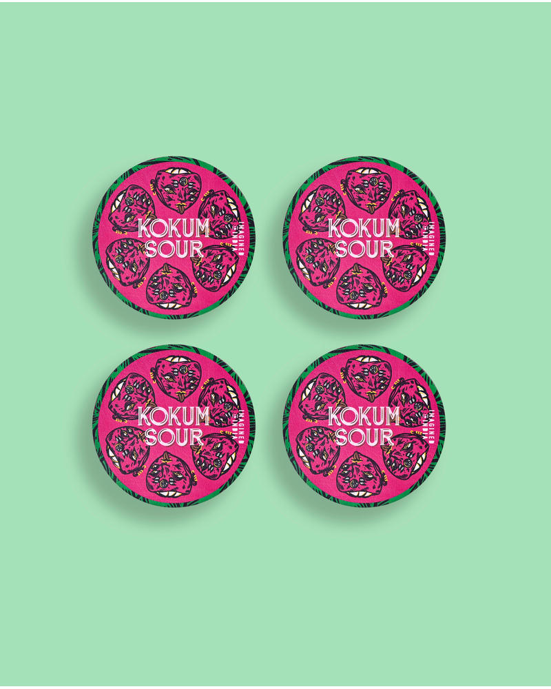 Kokum sour Coasters (Set of 4)