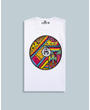 Boom Circular Design T-Shirt - White