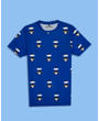 Light Mascot Printed Athleisure T-Shirt - Blue