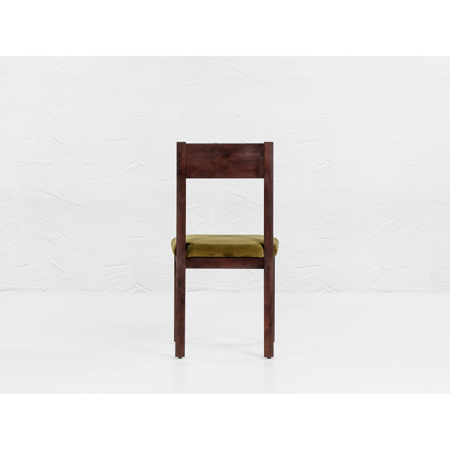 Orion Wooden Dining Chair (Velvet, Green)