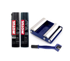 GRoller Small with Chain Clean Brush and Motul C1 C2 400 ml