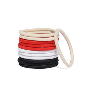 Black White and Beige Rubber Band Set