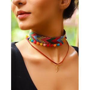 Women Multicoloured Choker Necklace