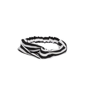 Black and White Striped Hairband