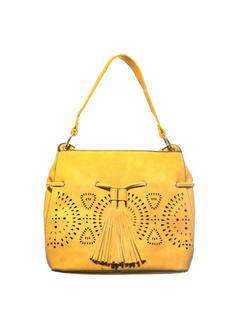 Khadim Women Yellow Handbag