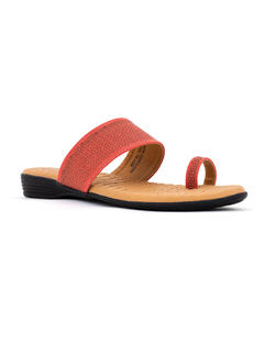 Softouch Red Casual Flat Slip-On for Women 