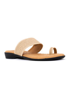 Softouch Beige Casual Flat Slip-On for Women 