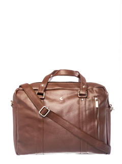 Khadim Men Brown Portfolio Bag